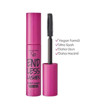 Golden Rose Endless Lashes Vegan Mascara - Volumizing & Lengthening Black Mascara for Fuller Lashes