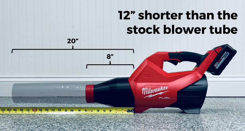 STUBBY® Car Drying Nozzle for Milwaukee M18 FUEL Gen III Single Battery Leaf Blower (3017-20) – Stubby Nozzle Co., view 2