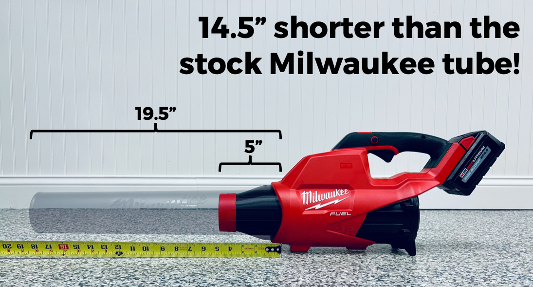 STUBBY® Car Drying Nozzle for Milwaukee M18 FUEL Gen I & II Single Battery Leaf Blowers (2724-20 & 2728-20) – Stubby Nozzle C