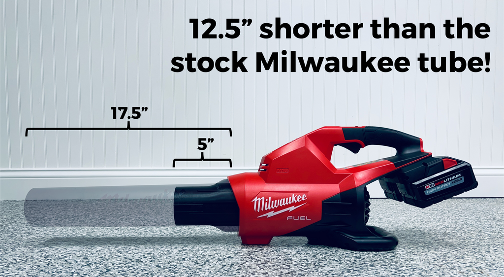 STUBBY® Nozzle Adapter for Milwaukee M18 FUEL Dual Battery Leaf Blower (2824-20) – Stubby Nozzle Co., view 2