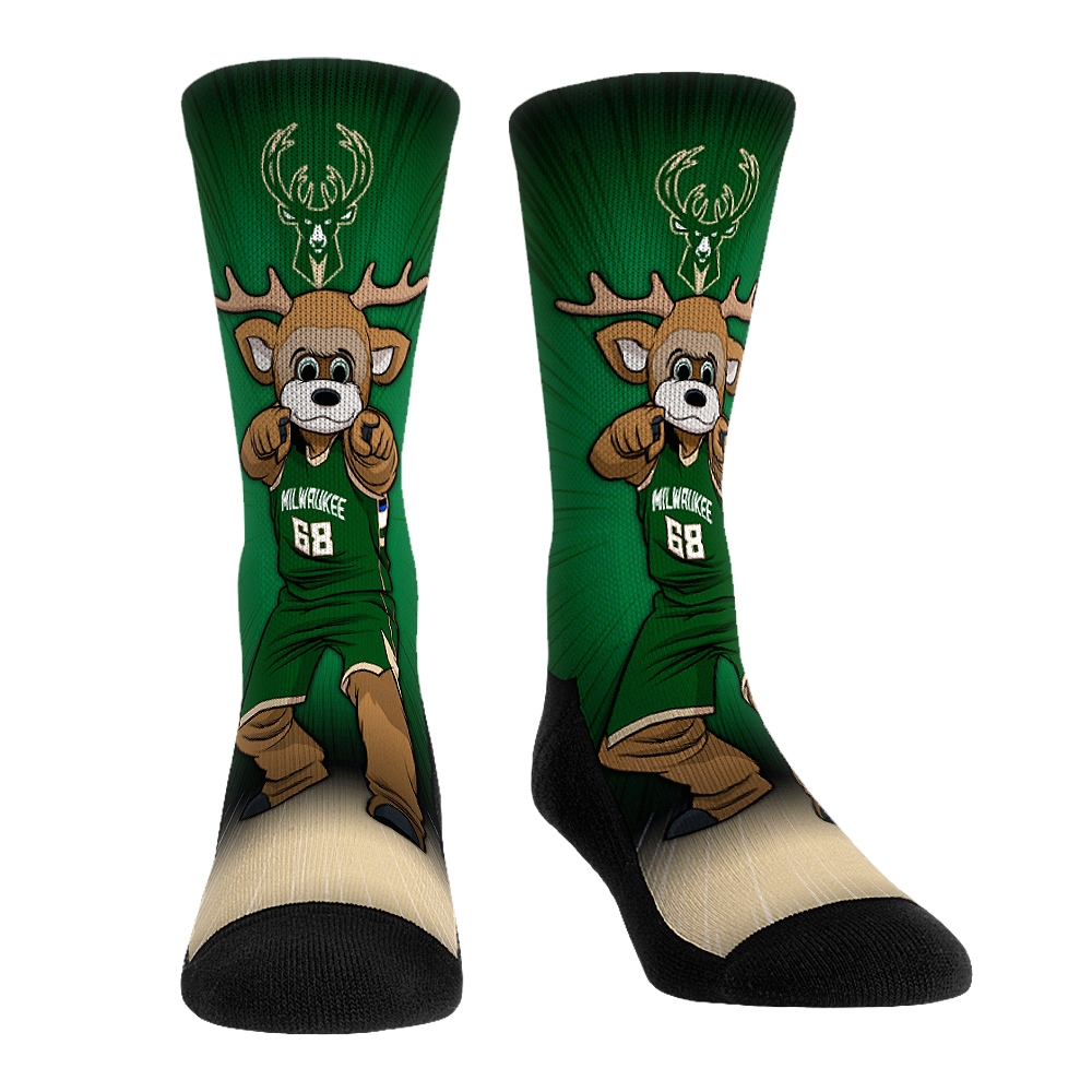 Rock 'Em Socks Rock 'Em Socks Milwaukee Bucks - Mascot Pump Up! — main product shot