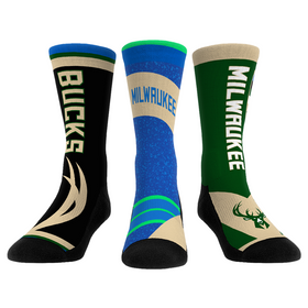 Rock 'Em Socks Milwaukee Bucks - Ultimate Jersey - 3-Pack