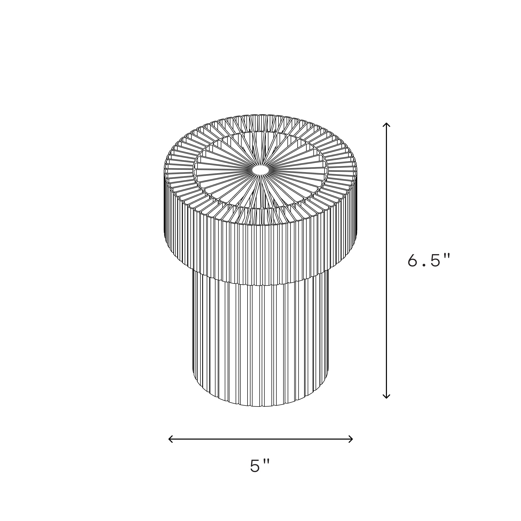 Mini Drum Lamp – Wooj Design, view 3
