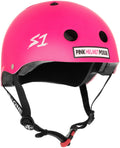 S1 Mini Lifer Helmet - Pink Helmet Posse Hot Pink Matte by Skates USA
