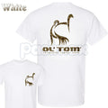 Minimalist Turkey Hunting T-Shirt – Small Front Chest Camo Logo Graphic Tee, Premium 100% Cotton Hunter’s Lifestyle Top, Soft Lived-In Heavyweight Wild Turkey Statement Shirt, Made in USA