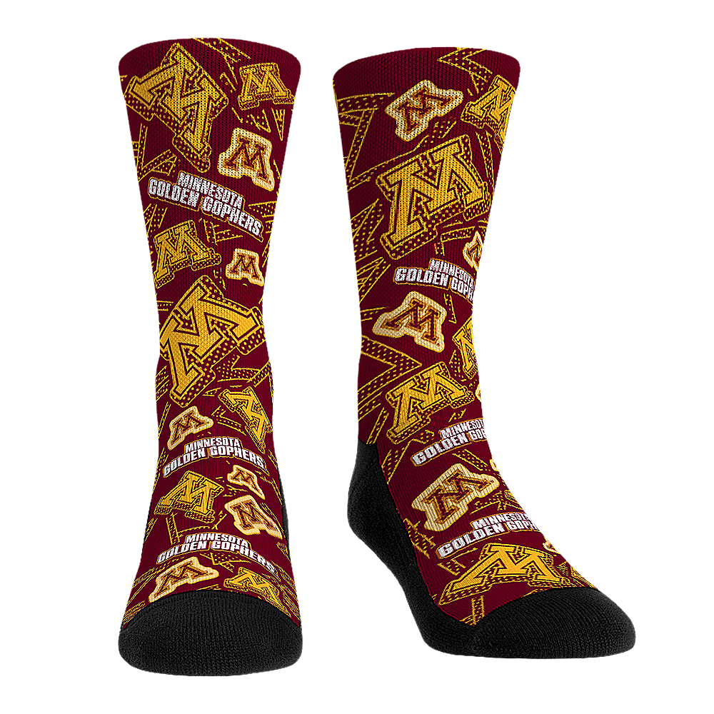 Rock 'Em Socks Rock 'Em Socks Minnesota Golden Gophers - Microdot All-Over — main product shot