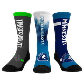 Rock 'Em Socks Minnesota Timberwolves - Ultimate Jersey - 3-Pack
