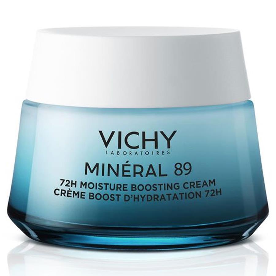 Vichy Mineral 89 Light Cream - Long-Lasting Hydration Moisturizer for Normal to Combination Skin