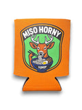 Luckless Outfitters Miso Horny Koozie — detail close-up