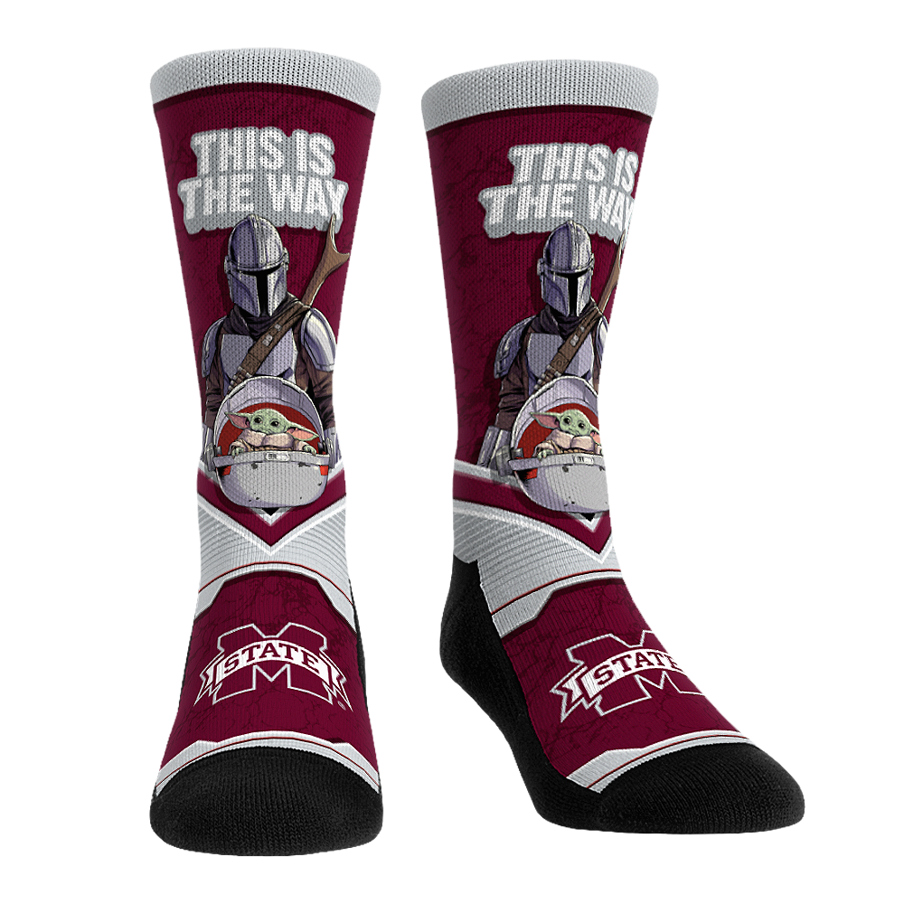 Rock 'Em Socks Mississippi State Bulldogs - Star Wars  - This Is The Way — main product shot