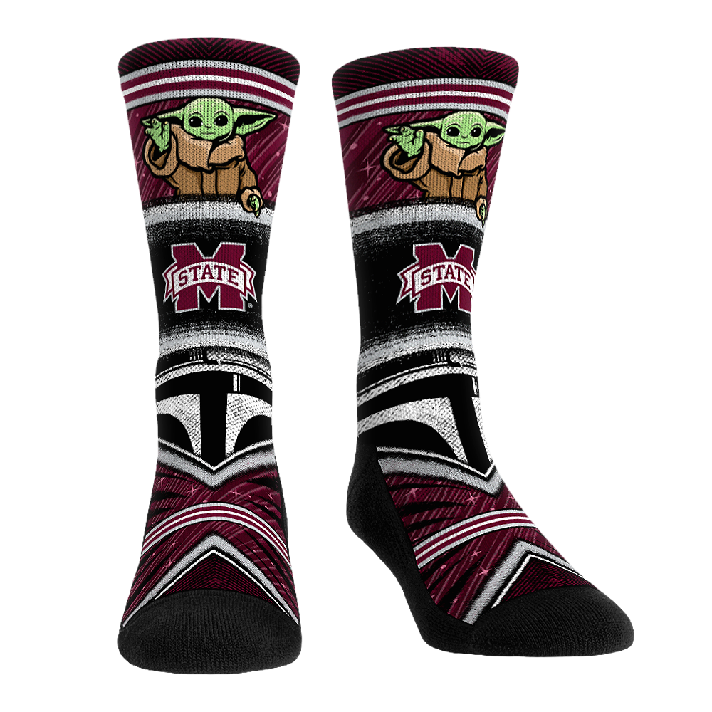 Rock 'Em Socks Mississippi State Bulldogs - Star Wars  - Grogu Intergalactic Fan — main product shot