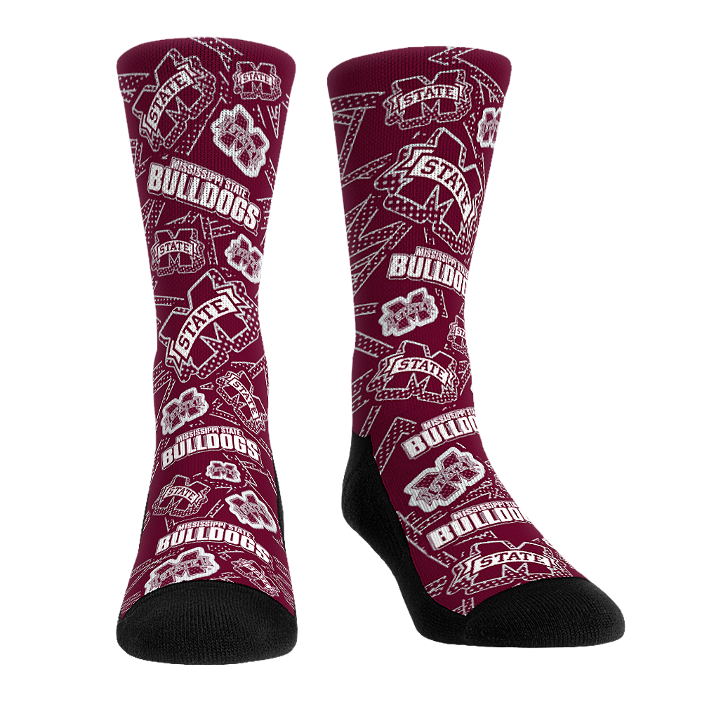 Rock 'Em Socks Rock 'Em Socks Mississippi State Bulldogs - Microdot All-Over — main product shot