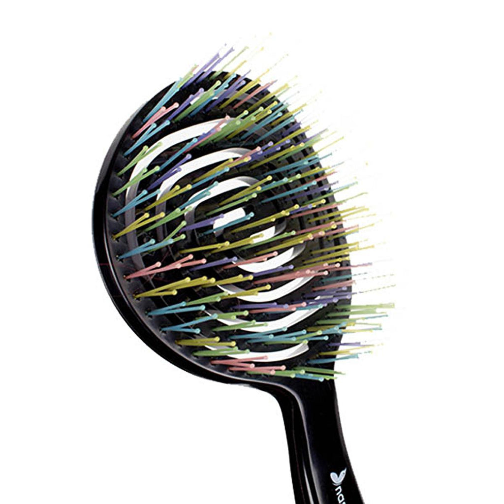 Nascita Pro 3D Oval Hair Brush - Sleek Design for Effortless Styling | Black