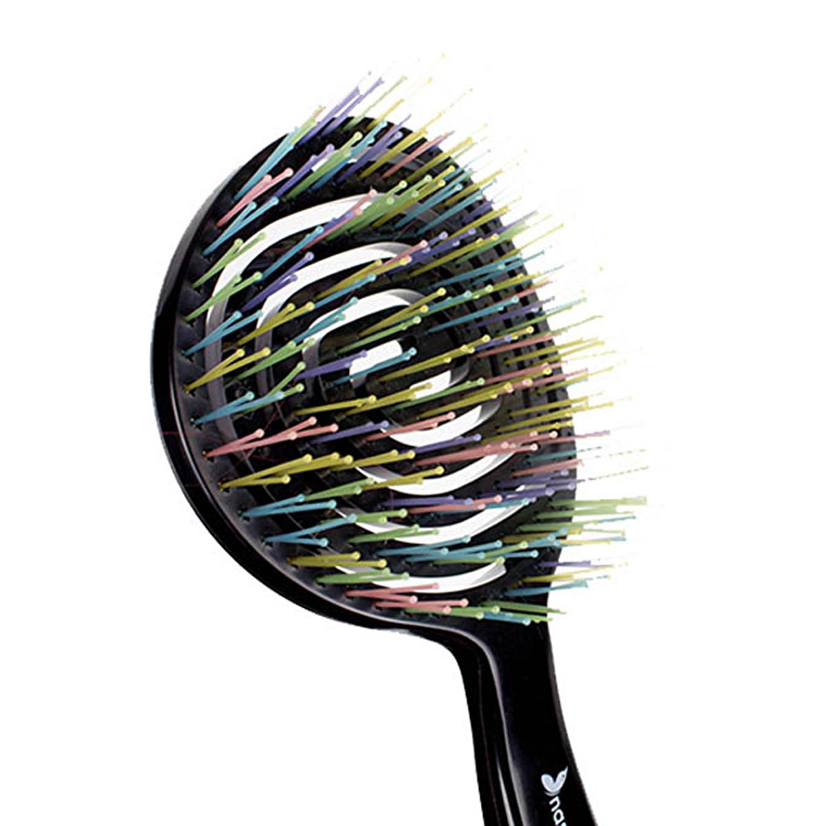 Nascita Pro 3D Oval Hair Brush - Sleek Design for Effortless Styling | Black