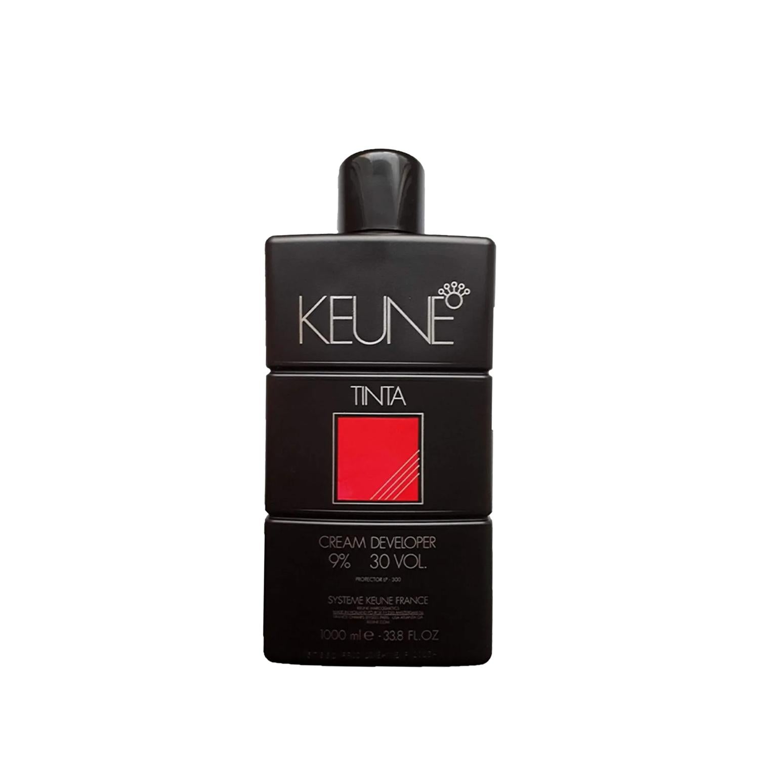 Keune Tinta Color Developer 30 Vol. - 1000ml Hair Color Developer for Professionals and At-Home Use
