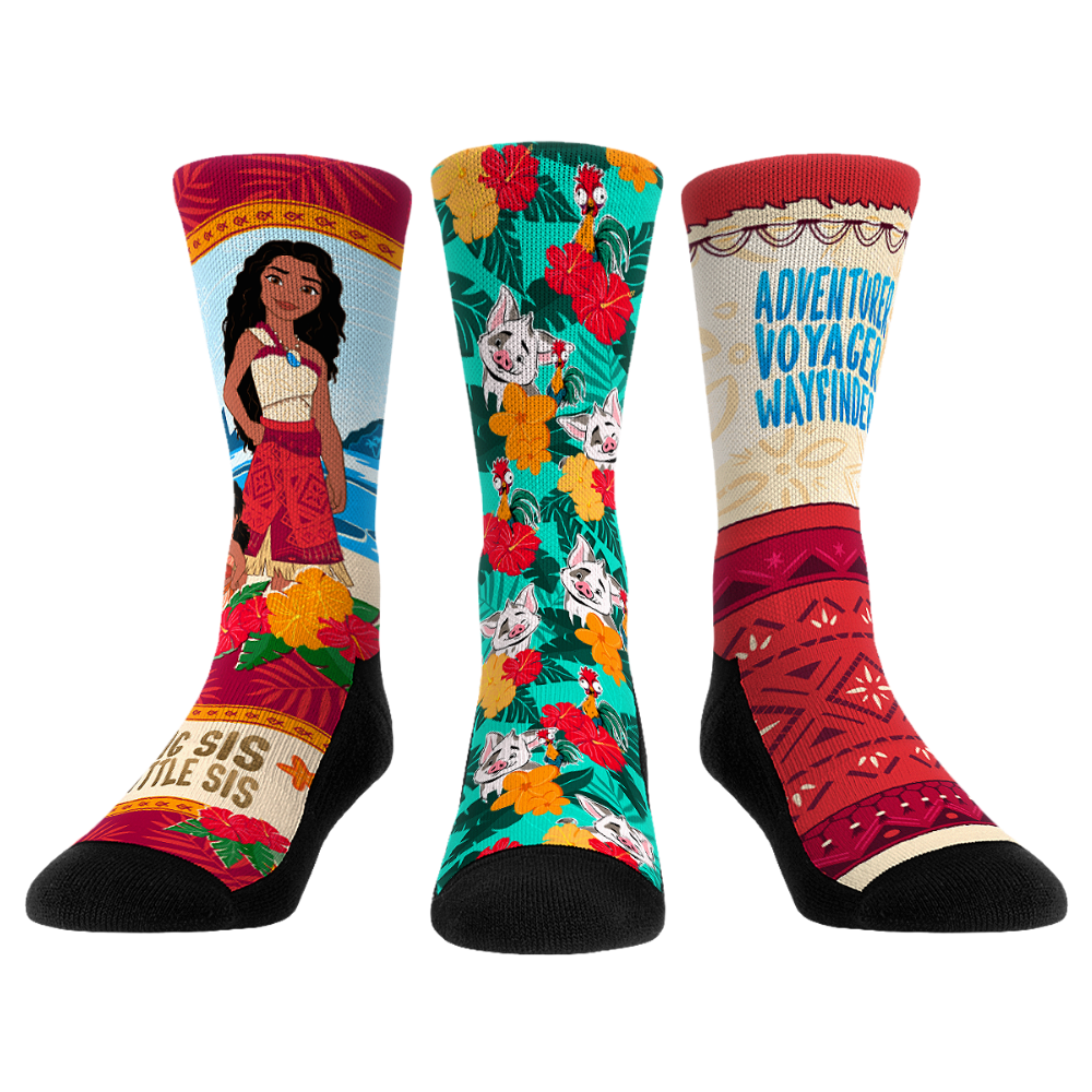 Rock 'Em Socks Rock 'Em Socks Moana 2 - 3-Pack — main product shot