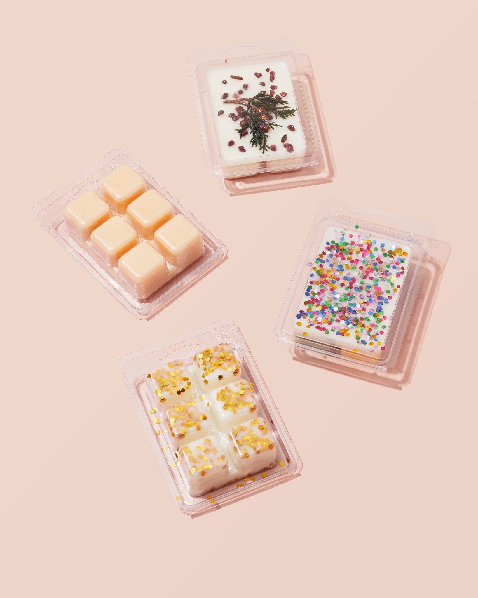 recycled plastic cavity square clamshell - set of 100 – makesy®