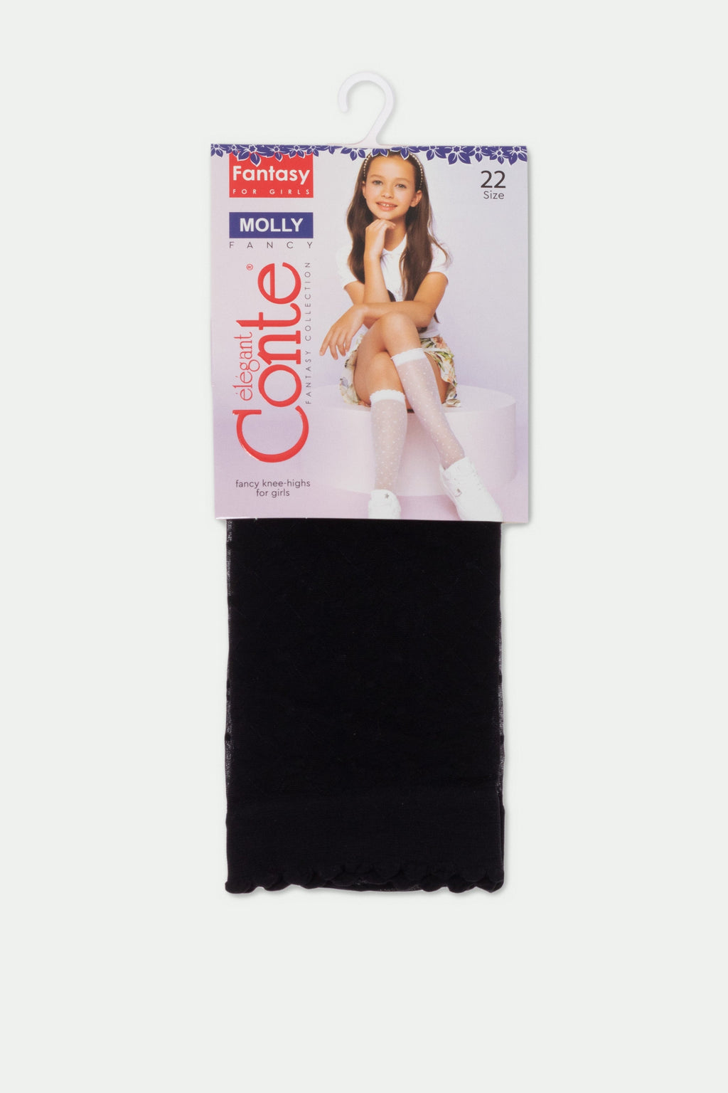 TheRanok.com Conte Knee-High Socks for girls - Molly 20 Den — size reference