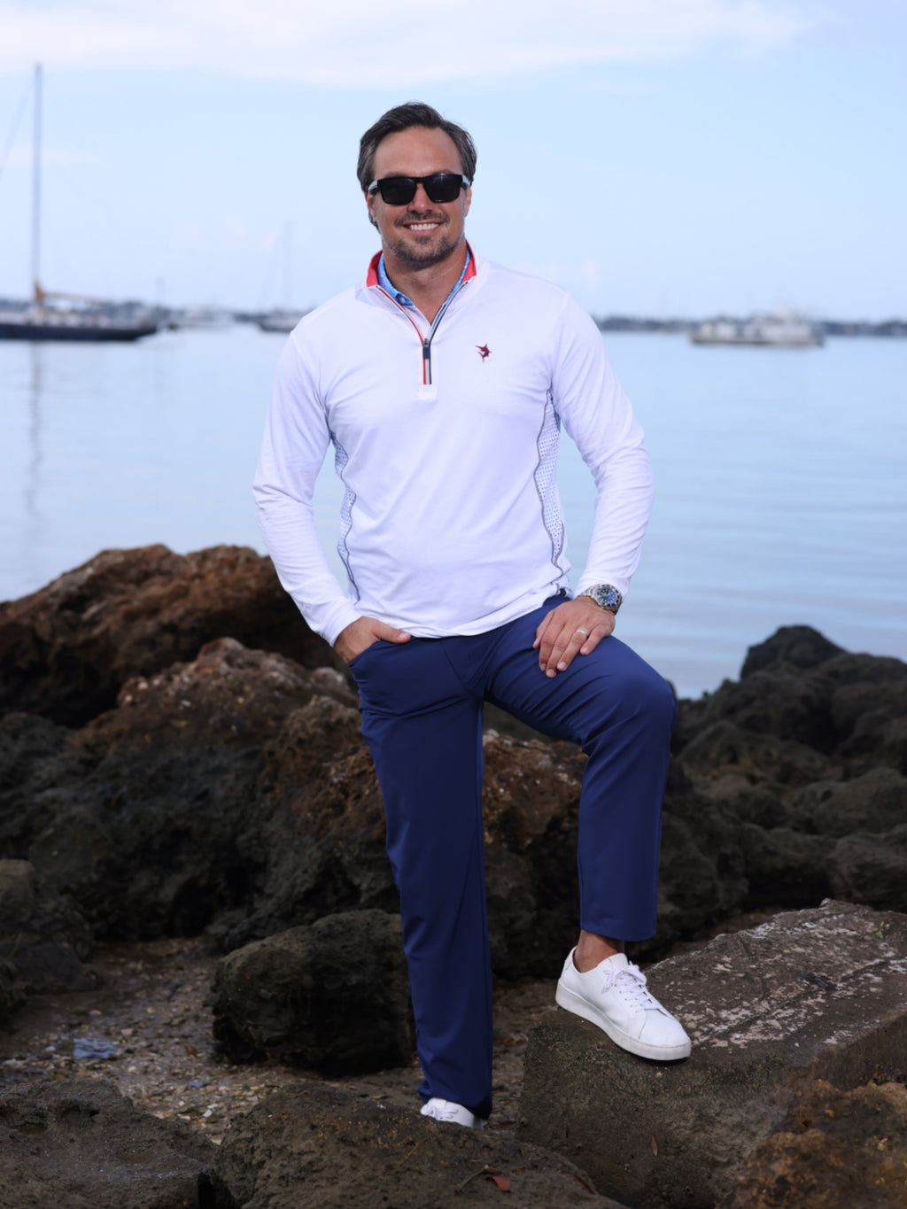 White Water Life Monterey Performance Quarter Zip — long sleeves category context