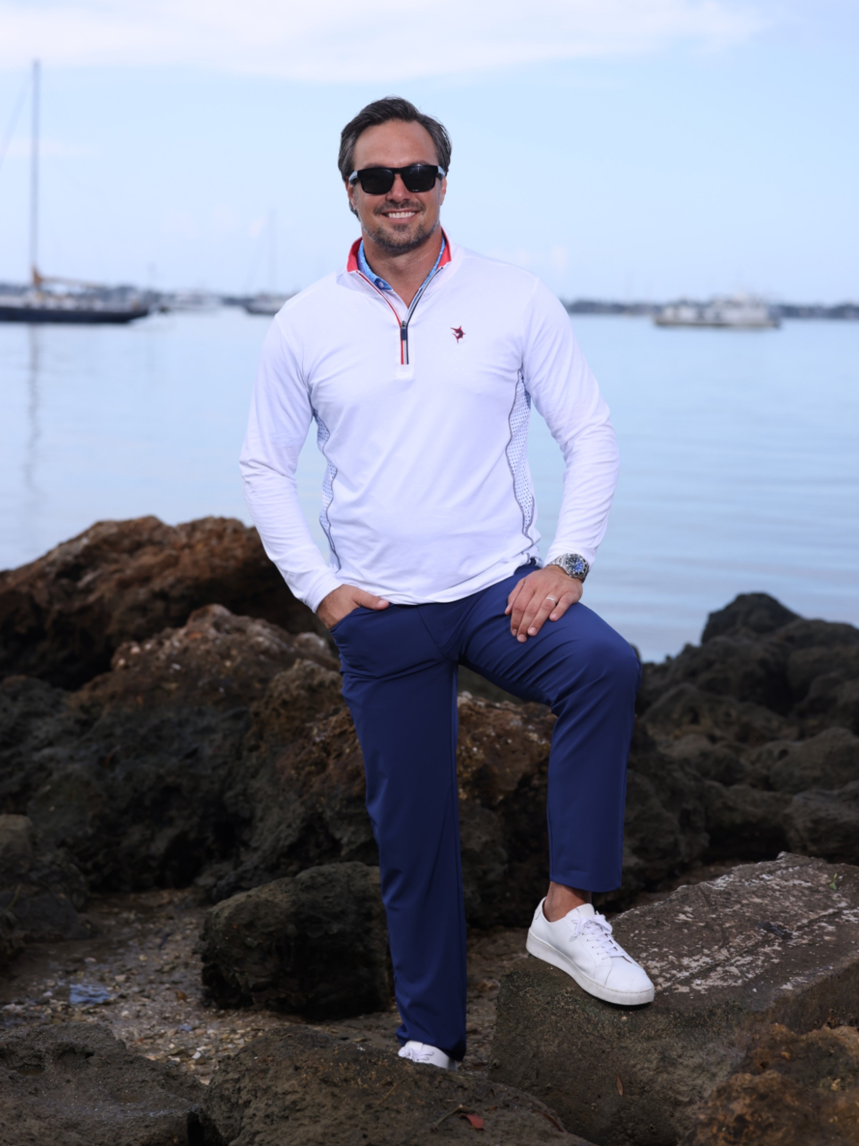 White Water Life Monterey Performance Quarter Zip — long sleeves category context