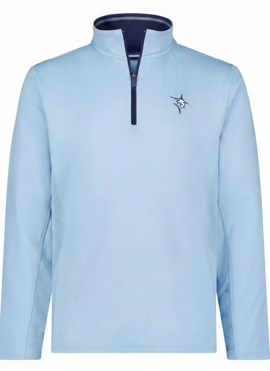 Montauk Quarter Zip Midweight Comfort – White Water Life, view 5