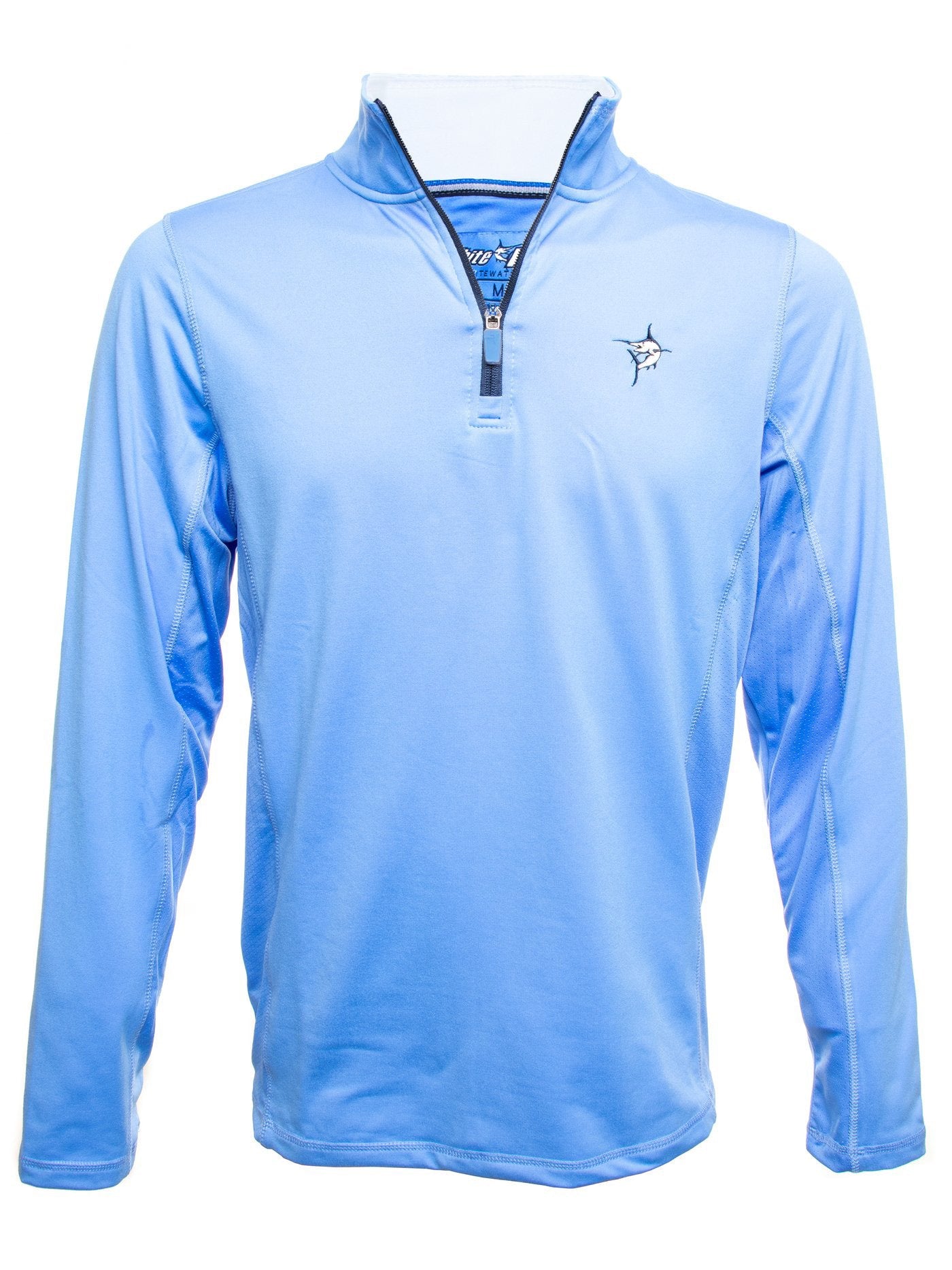 White Water Life White Water Life Montauk Quarter Zip Midweight Comfort — fabric or material detail