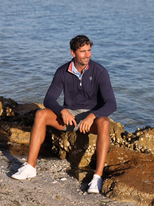 Monterey Performance Quarter Zip – White Water Life, view 2