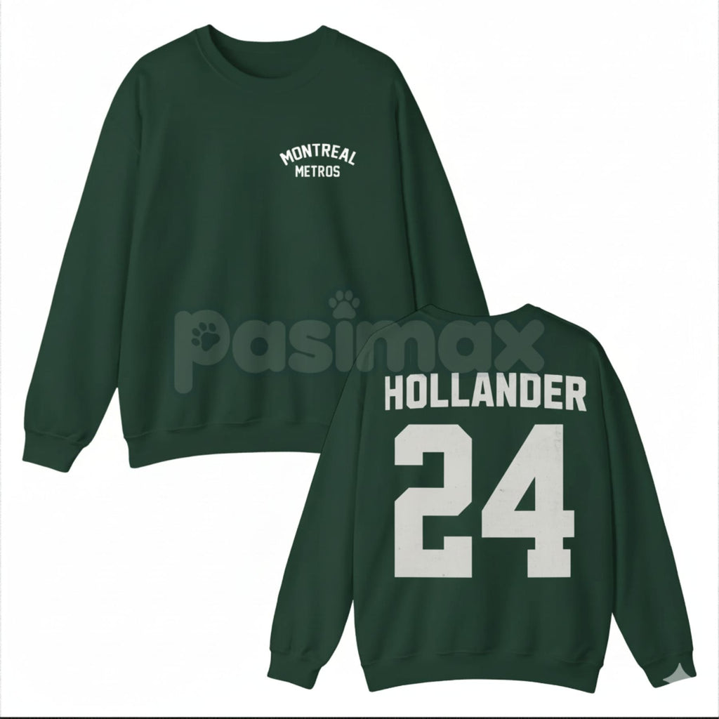 Pasimax Montreal Metros Shirt | LGBT Romance Hockey Sweatshirt | Fictional Hockey Team Jumper | Bookish Sports Romance Crewne