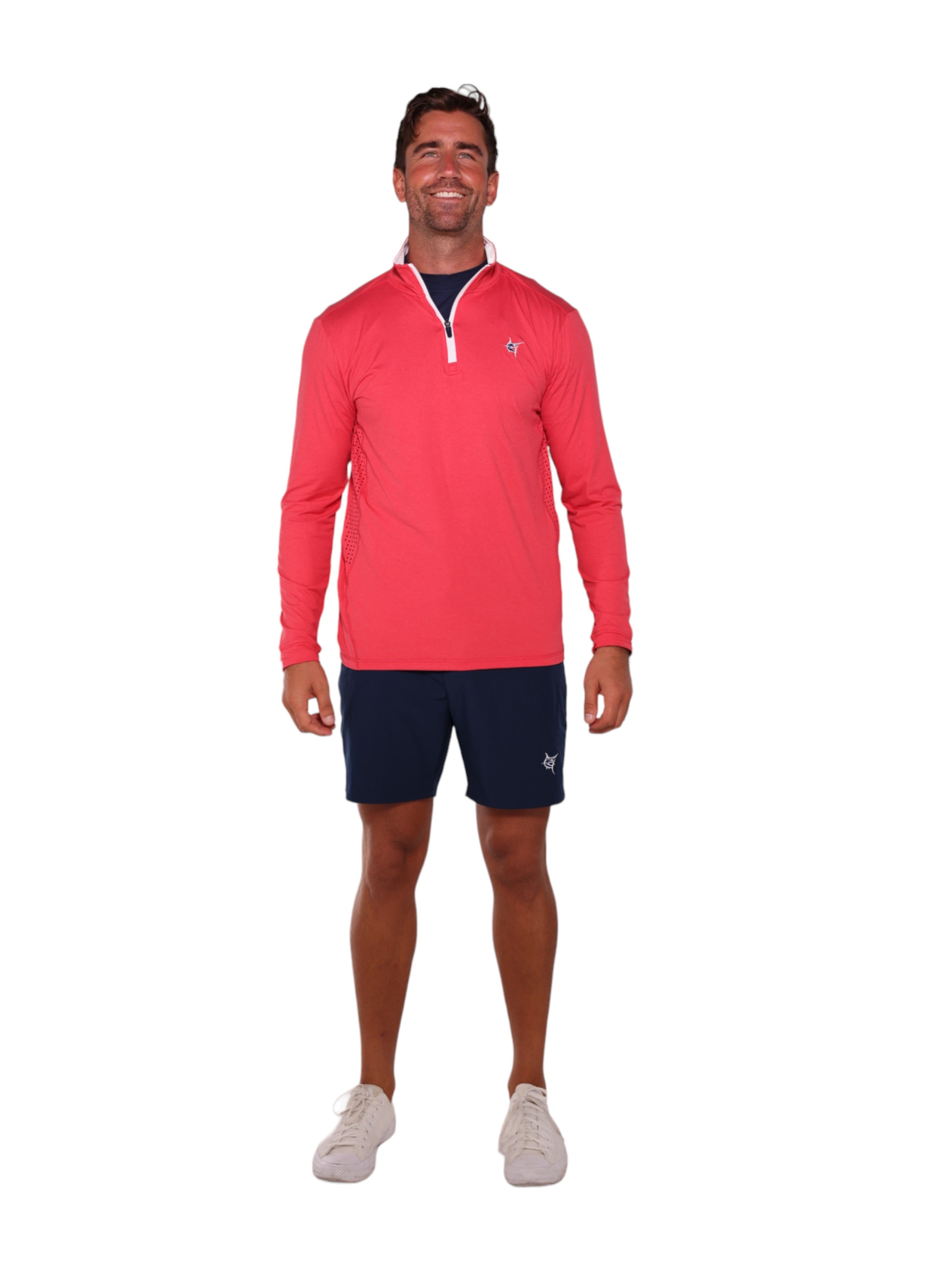 White Water Life Monterey Performance Quarter Zip — lifestyle worn / used context