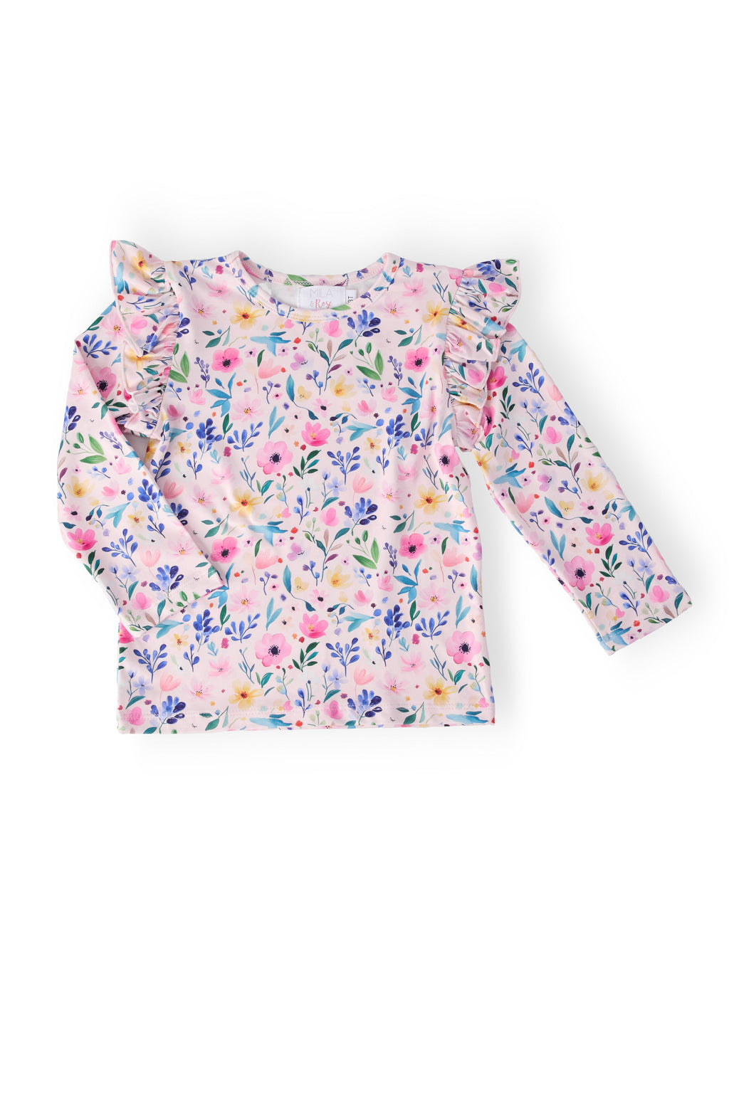 Mila & Rose ® Morning Meadows L/S Ruffle Tee — main product shot