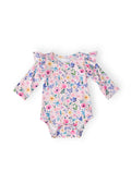 Mila & Rose ® Morning Meadows L/S Flutter Bodysuit — main product shot