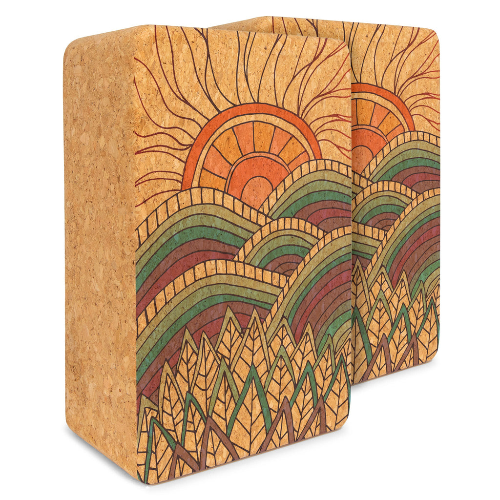 Artist Cork Yoga Block Set – Yoloha Yoga, view 2