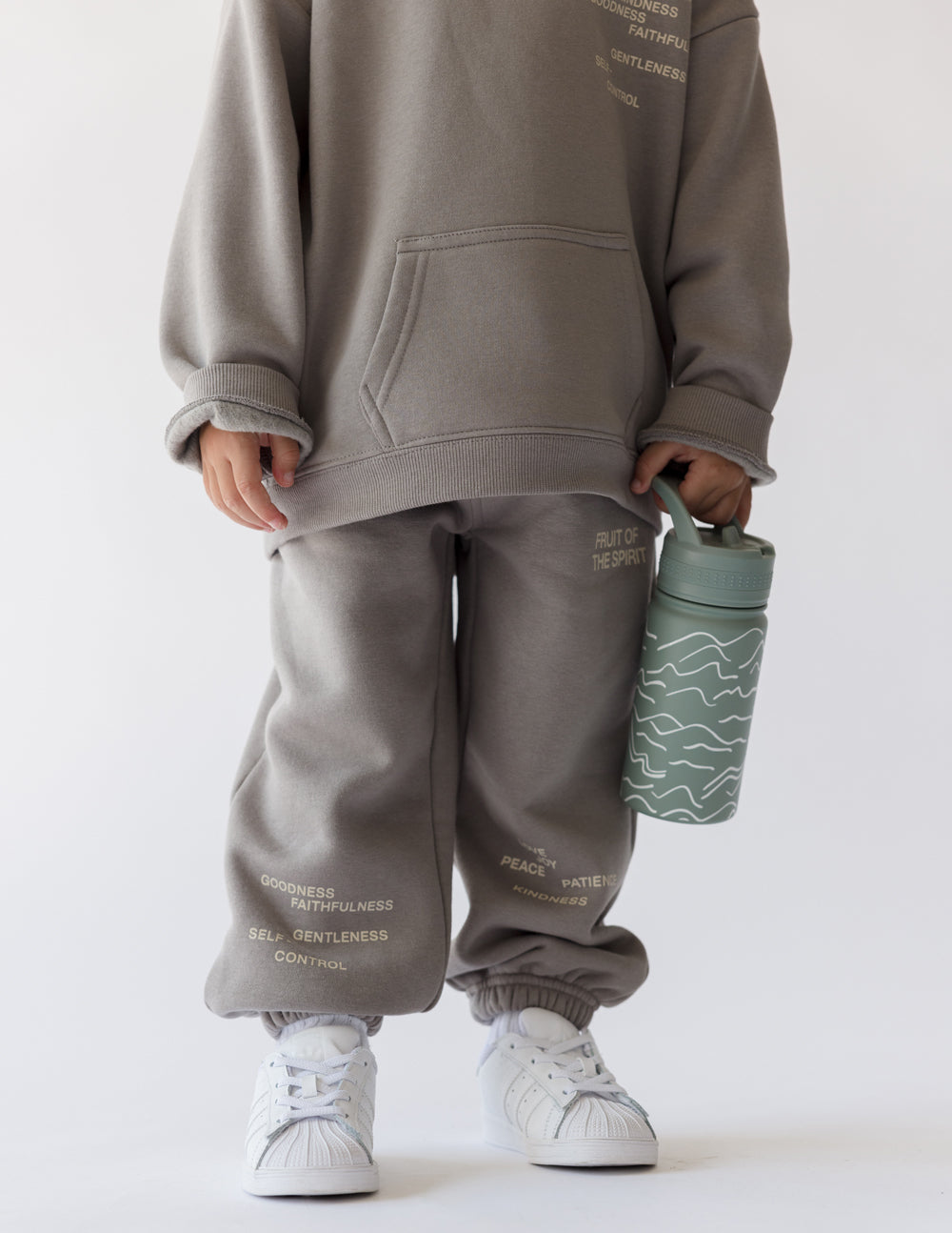 Elevated Faith Mountainscape Kids Water Bottle — side view
