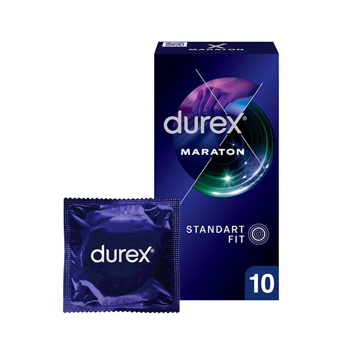 Durex Marathon Delay Condoms - Enhanced Performance for Adults & Couples | 10 Count