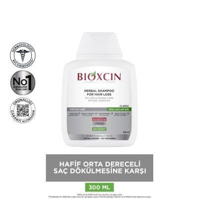 Bioxcin Klasik Shampoo for Oily Hair, Anti Hair Loss, 3x300ml - Gentle, Paraben-Free, Genesis Technology