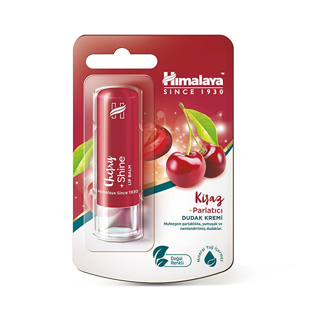 Himalaya Natural Lip Care Cream with Cherry Oil - Moisturizing, Nourishing, and Protecting Lips
