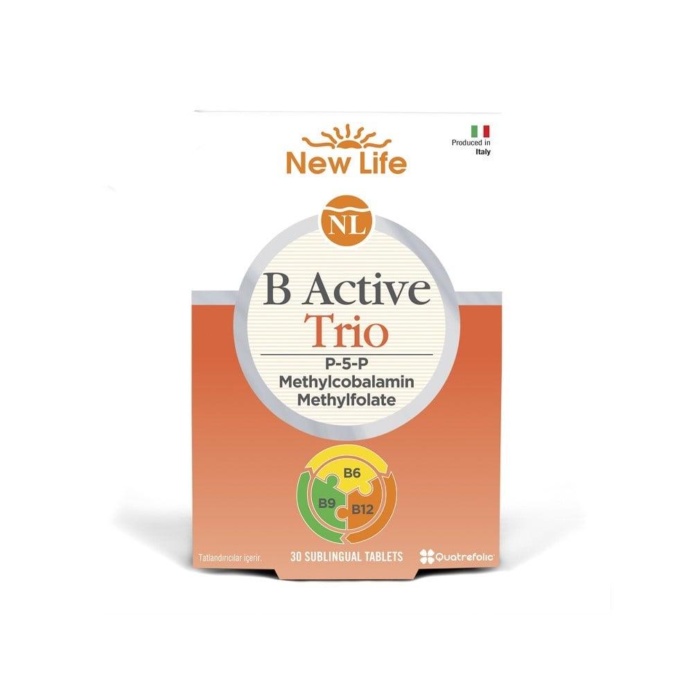 New Life B Active Trio Dietary Supplement for Nutritional Support and Energy - 30 Capsules