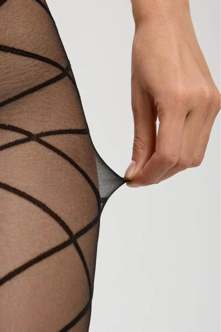 TheRanok.com Fantasy Tights Conte Concept - Knee-highs with Diamonds — back view