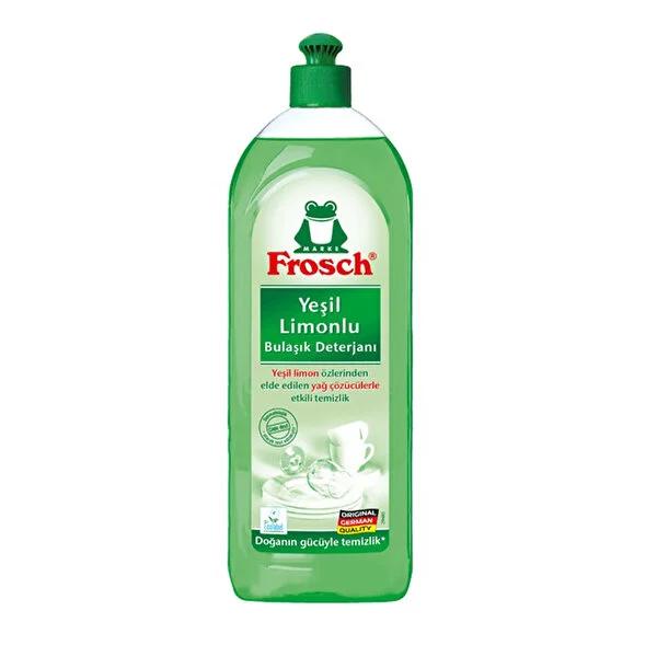 Frosch Green Lemon Dish Soap - Powerful Grease Cutting, Vegan, Eco-Friendly, Streak-Free - Natural and Refreshing Clean, 25.36 fl oz