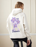 Elevated Faith My Strength Floral Unisex Hoodie — main product shot