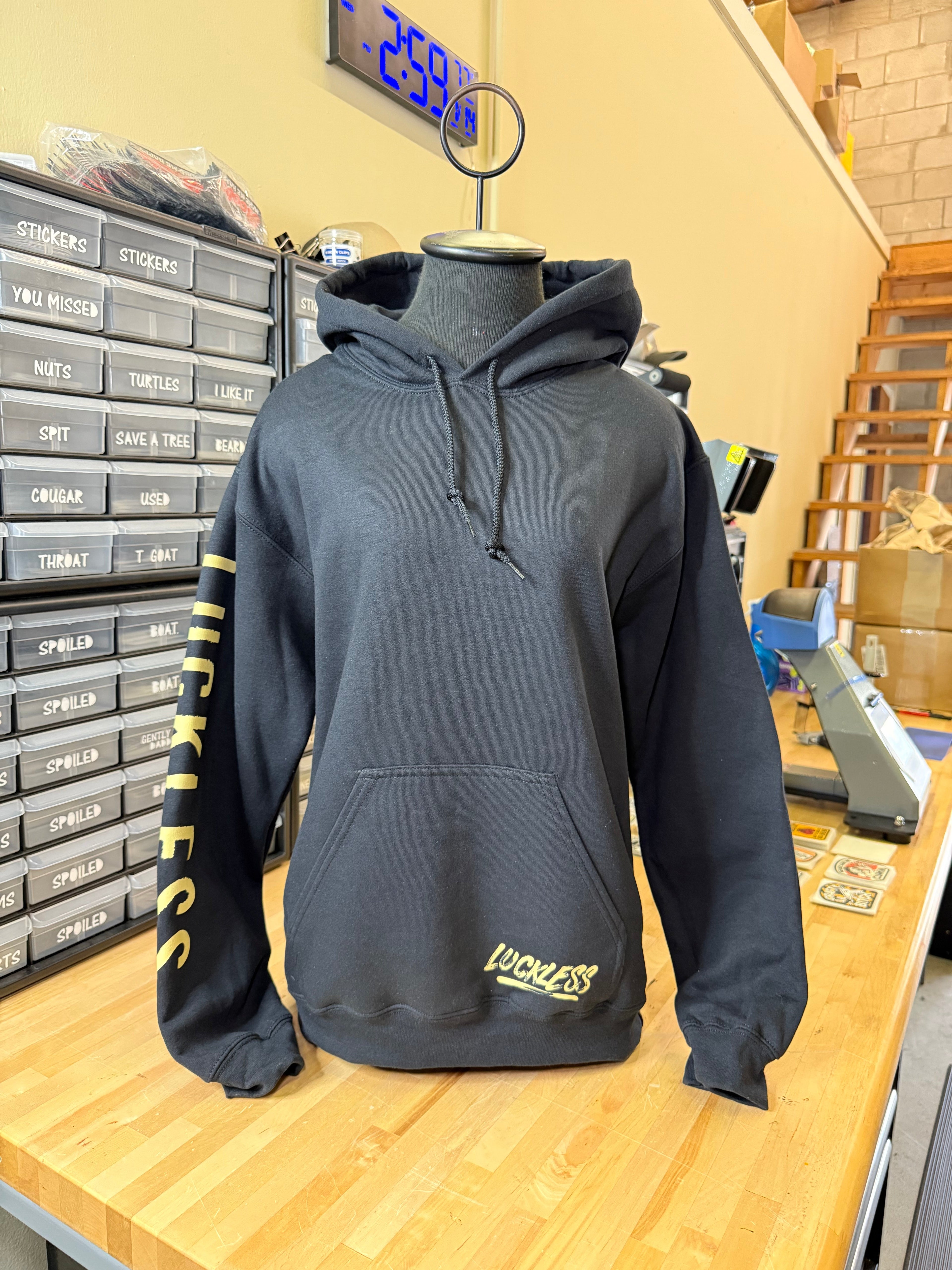 Luckless Outfitters My Next Girl Is Gonna Be Amish Hoodie — back view