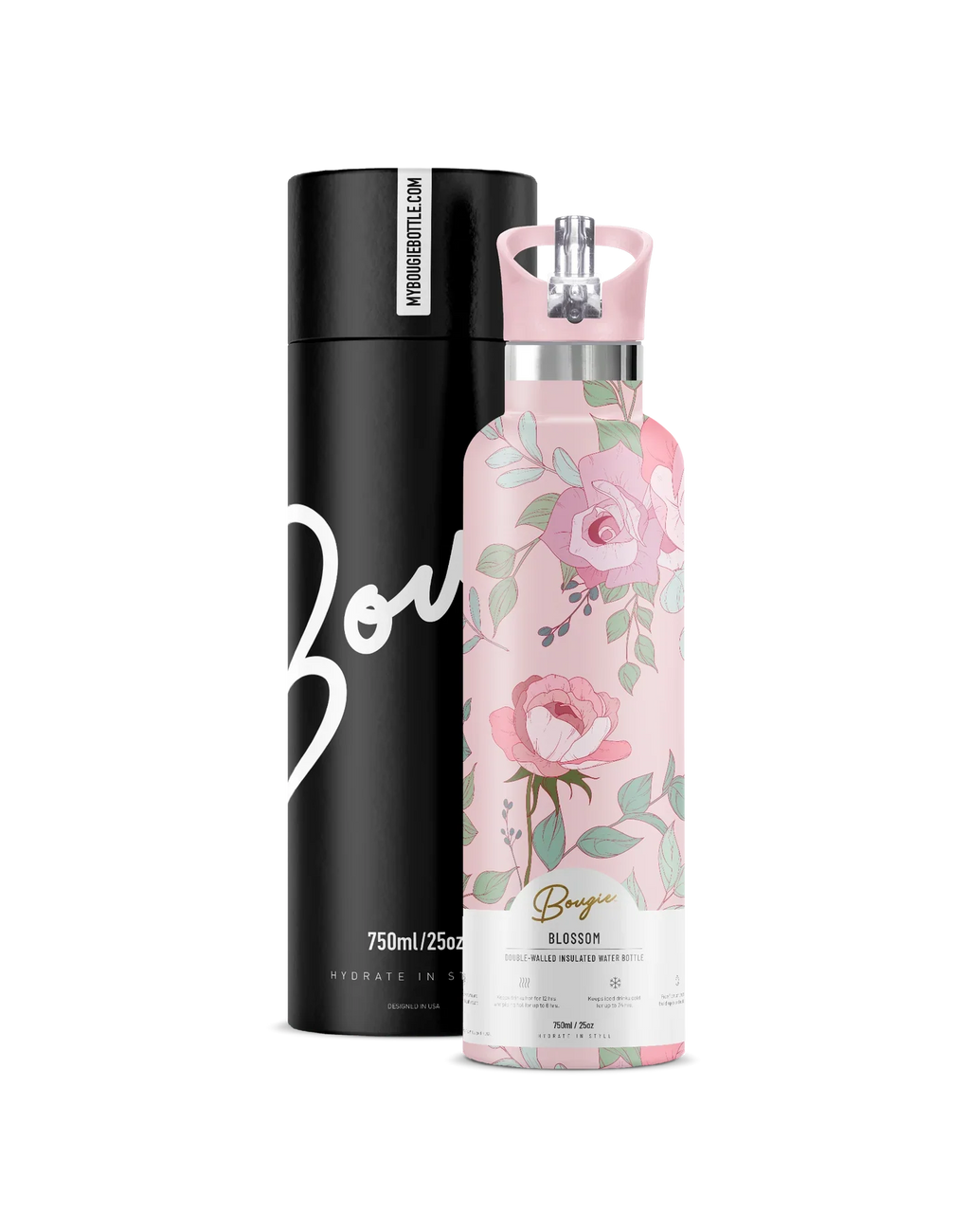 KADOU BOUTIQUE My Bougie Water Bottle - 25 oz. — flat-lay composition