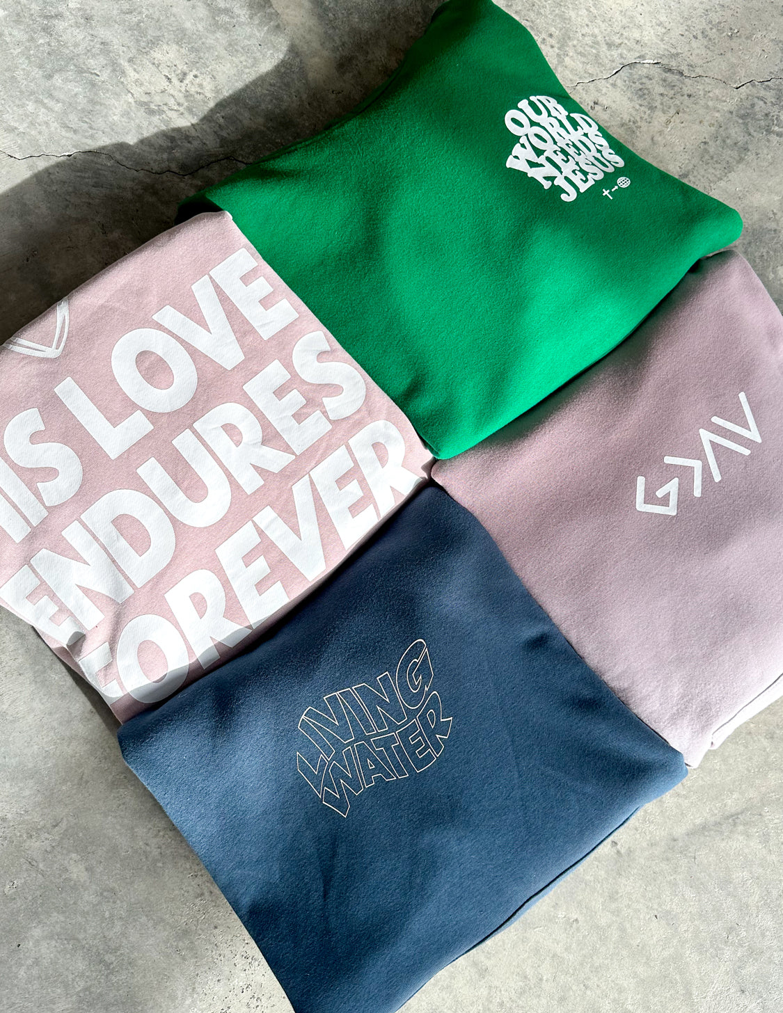 Elevated Faith Mystery Hoodie — detail close-up