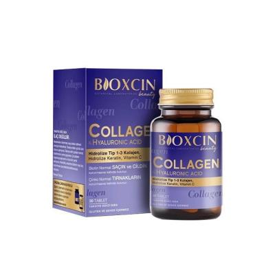 Bioxcin Beauty Collagen Supplement Tablets - Hydrolyzed Collagen, Vitamin C, Hyaluronic Acid for Skin Health and Anti-Aging