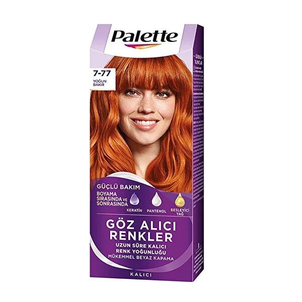 Palette Intense Copper Hair Dye 7-77 - Nourishing, Long-Lasting Color for Vibrant Hair