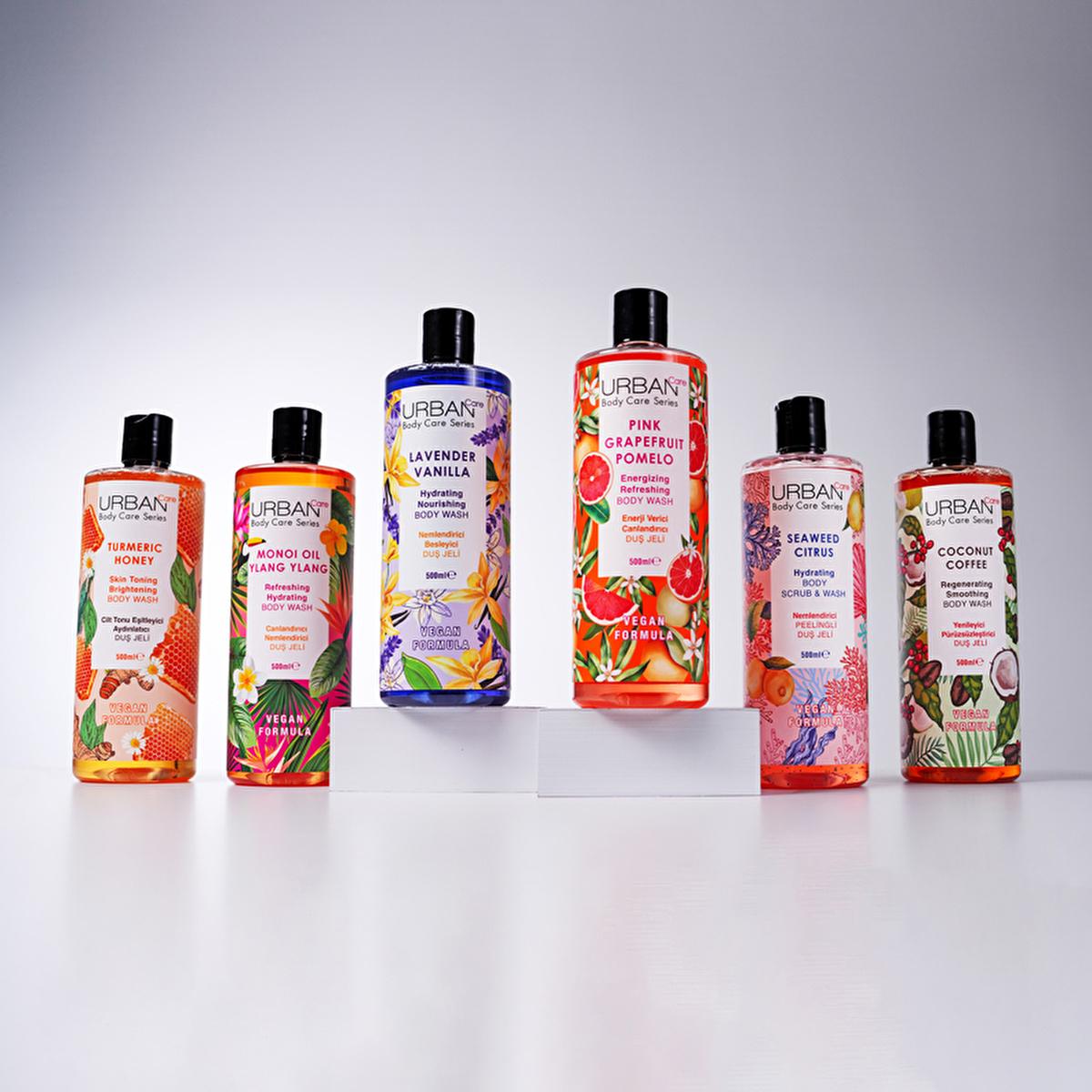 Urban Care Monoi Oil & Ylang Ylang Moisturizing Shower Gel - Vegan, Paraben-Free, 16.91 fl oz