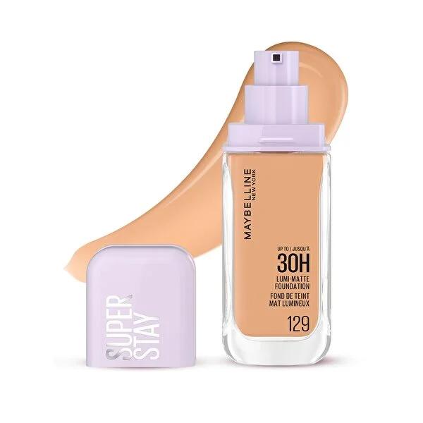 Maybelline New York Lumi Matte Foundation 129 - Matte Finish Foundation for Natural Look, Long Lasting & Lightweight