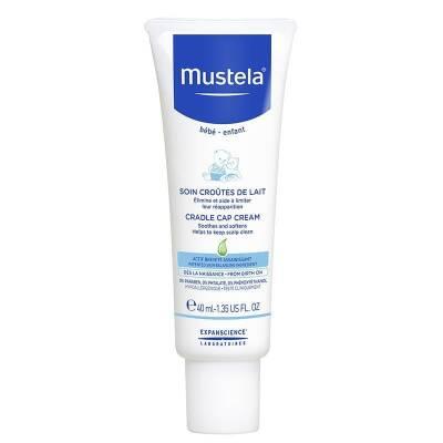 Mustela Cradle Cap Cream 40ml - Natural, Vegan, Dermatologically Tested Baby Hair Care Solution