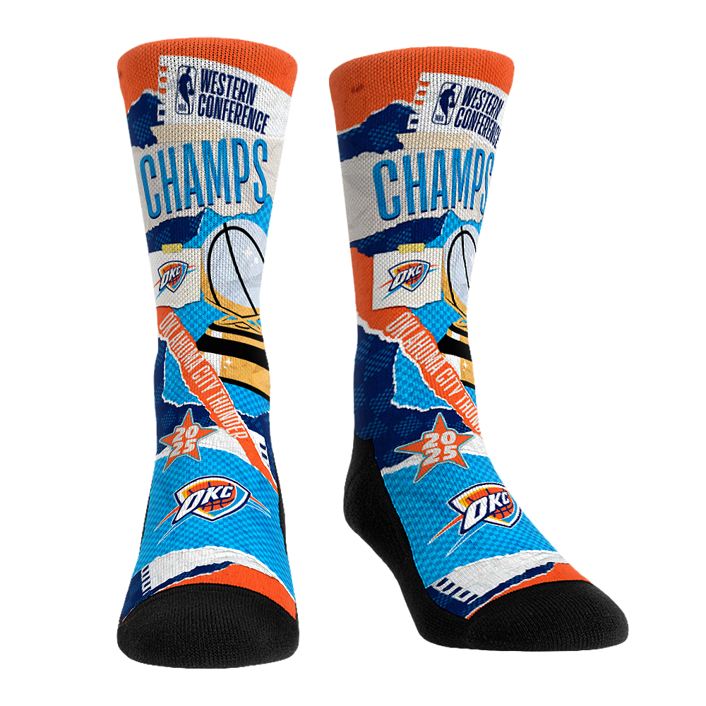 Rock 'Em Socks Oklahoma City Thunder - 2025 Western Conference Champions — main product shot