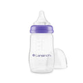 Lansinoh Baby Bottle & NaturalWave Nipple 240ml - BPA Free, Anti-Colic, Easy Breastfeeding to Bottle Transition
